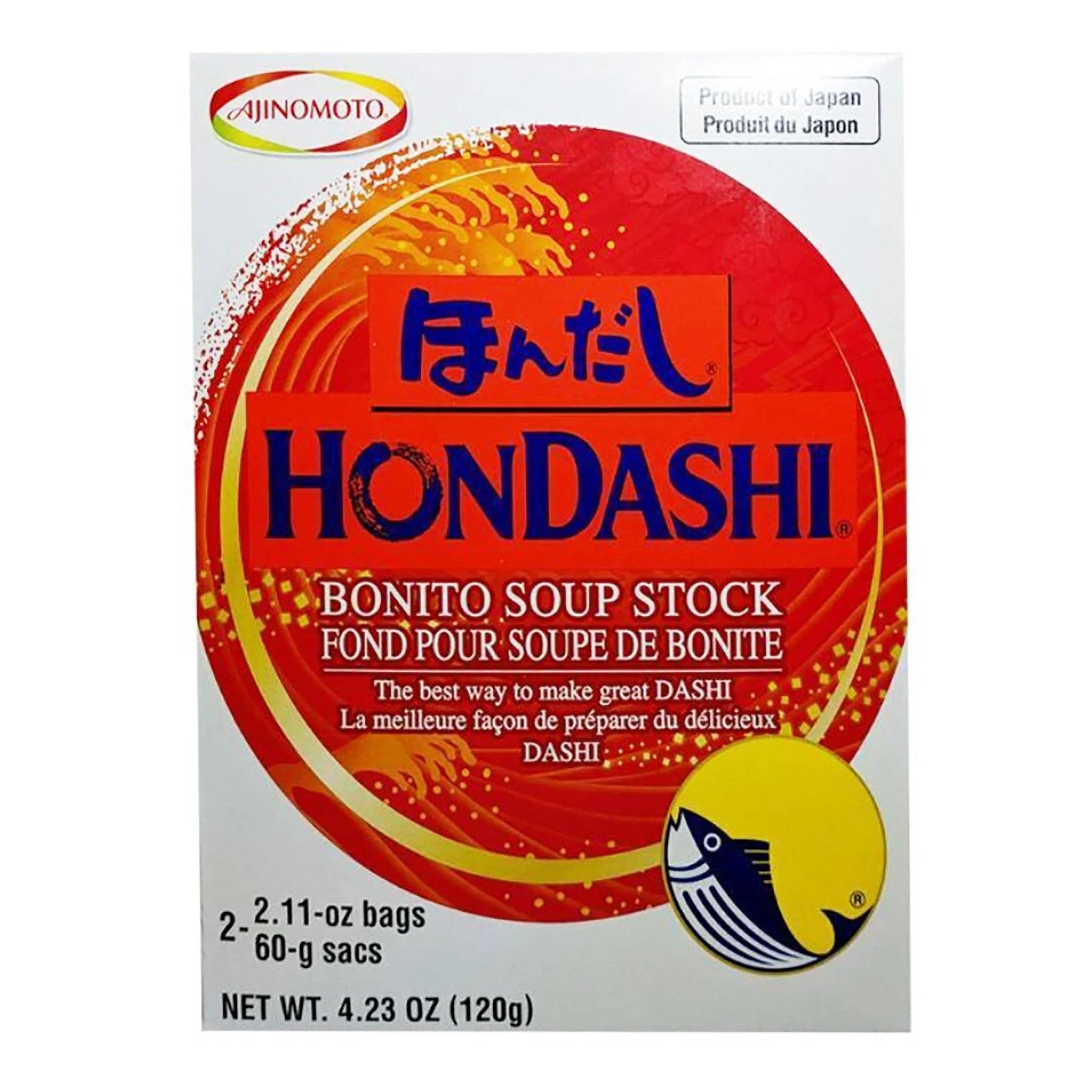 AJINOMOTO Hondashi Bonito Fish Soup Stock 4.23 Oz (120 g)