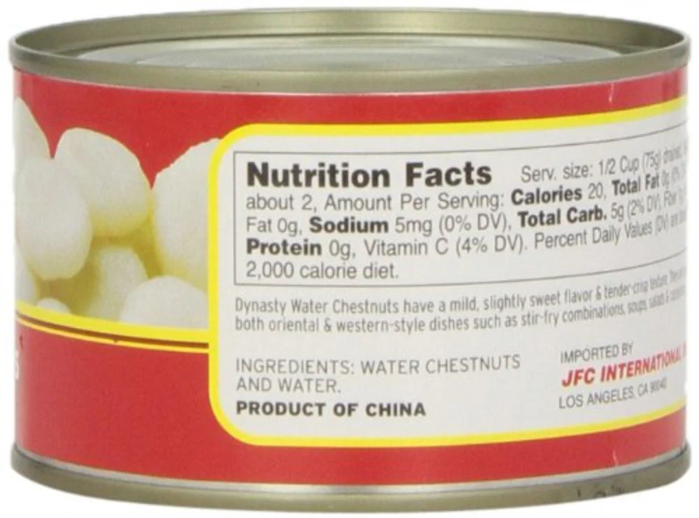 Dynasty Whole Chinese Water Chestnuts 8 Oz (227 g) - Image 2