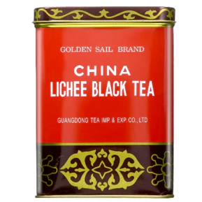 Golden Sail Brand Lichee Black Tea 1/2 LB (227 g)-金帆荔枝红茶 1/2 磅