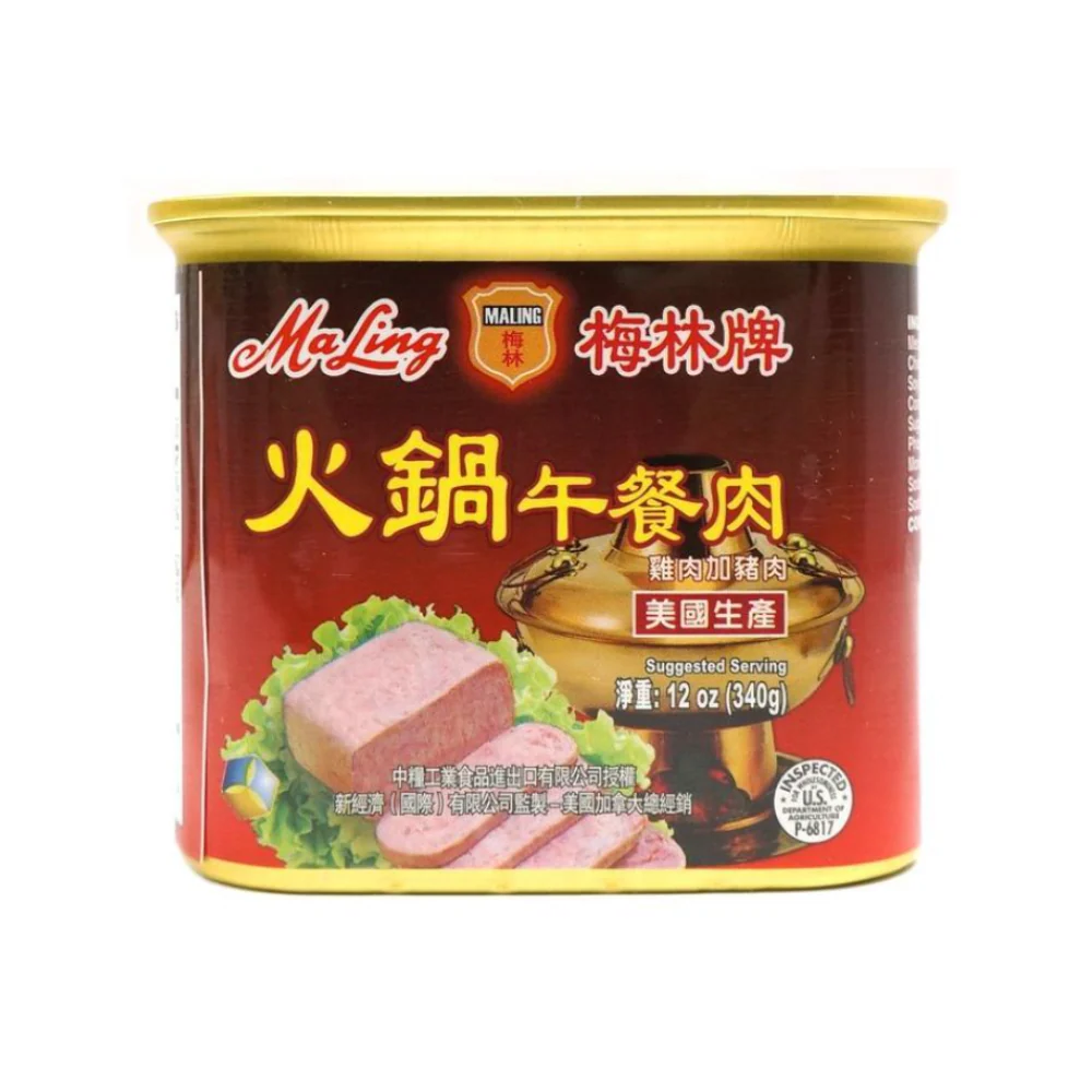 MALING Hotpot Luncheon Loaf with Chicken and Pork, 12oz (340g) - 火鍋午餐肉