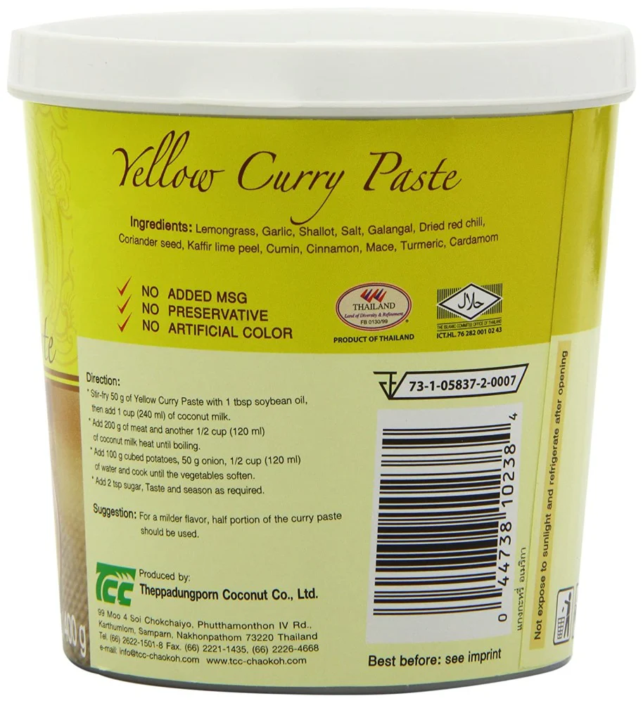 Mae Ploy Yellow Curry Paste 14 Oz (400 g) - Image 2