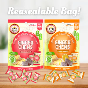 MEEKUS Ginger Candies Chews Original Flavor, Soft Chewy Candy 4 oz (113 g) - Image 7