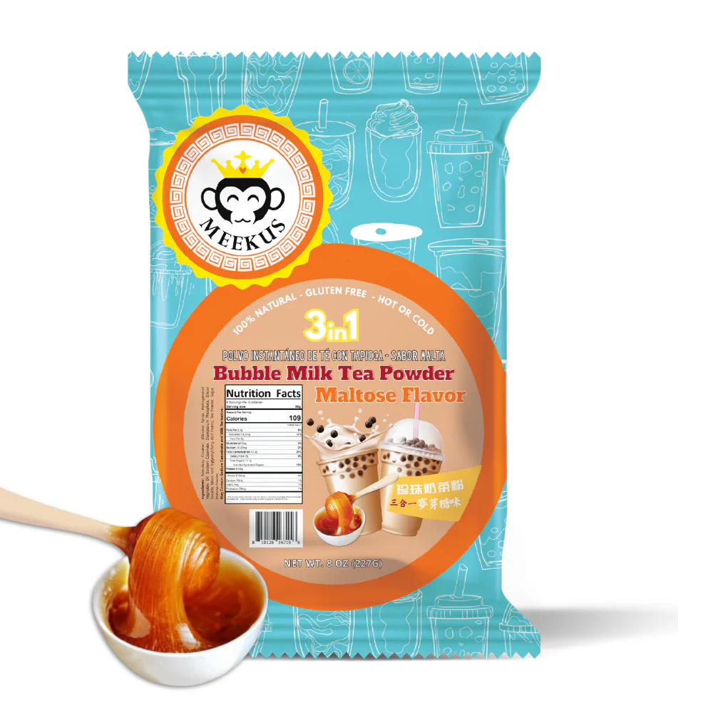 MEEKUS 100% Natural Gluten-Free Milk Tea Powder Boba/Bubble Tea Mix 3-in-1 Drink Powder, Instant Pre-Mixed Beverage for Hot or Cold Drinks, Easy to Prepare  Powdered Drink Mix 8 oz (227G) - Image 8