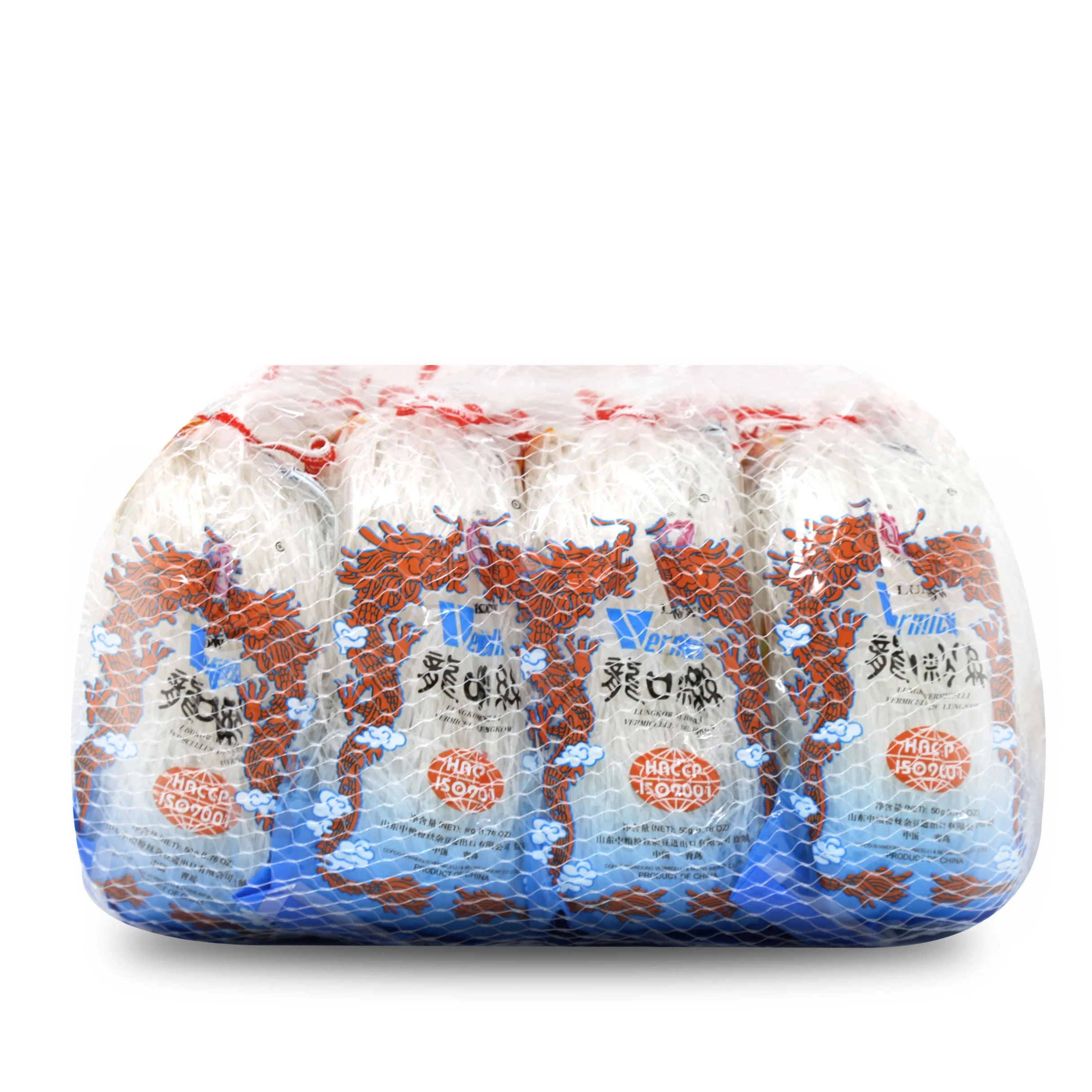 Pagoda Lungkow Vermicelli Net 50g (1.76 Oz) 8-Pack-塔牌龙口粉丝50克 8小扎