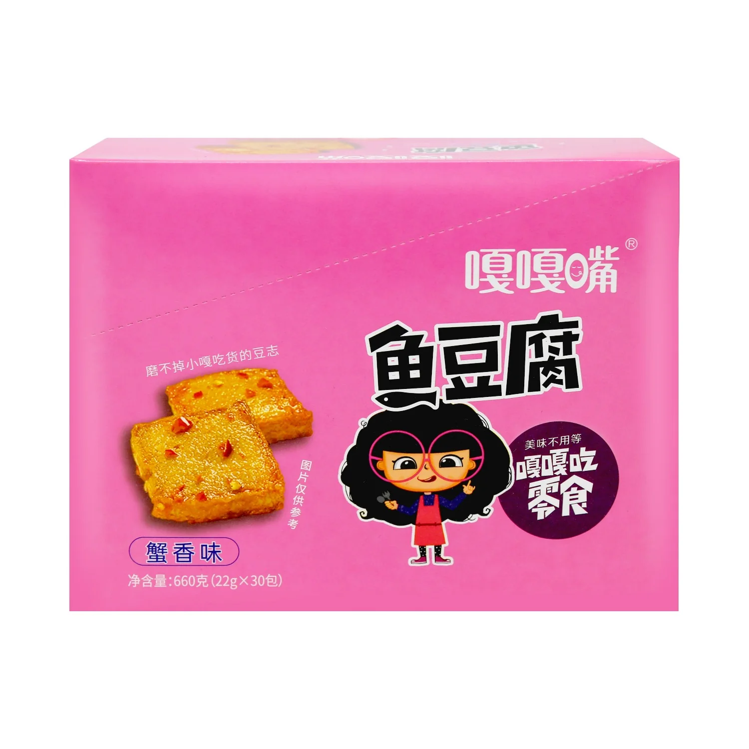Surimi Fish Soybean Snacks Crab Flavor 30 Bags 23.28 Oz (660 g) - 1 Box