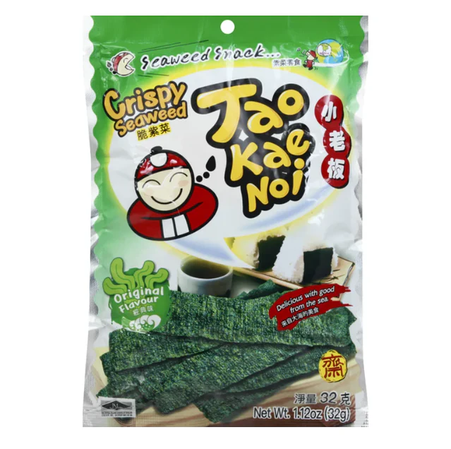 Tao Kae Noi Tempura Seaweed Original Flavor, 1.41oz (40g)
