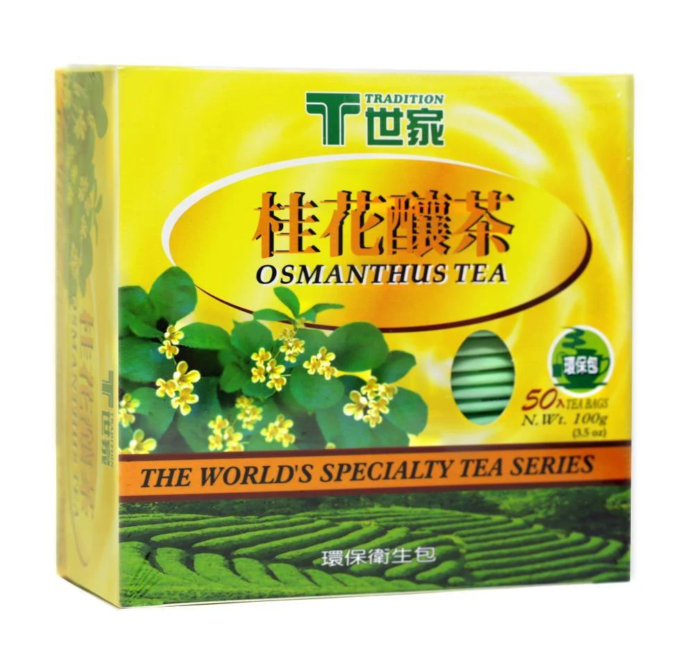 TRADITION Osmanthus Tea 50 Tea Bags 3.5 Oz (100 g) - 世家桂花釀茶