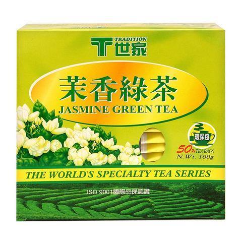 TRADITION Jasmine Green Tea 50 Sachets 3.5 Oz (100  g) - 世家茉香绿茶 - Image 2