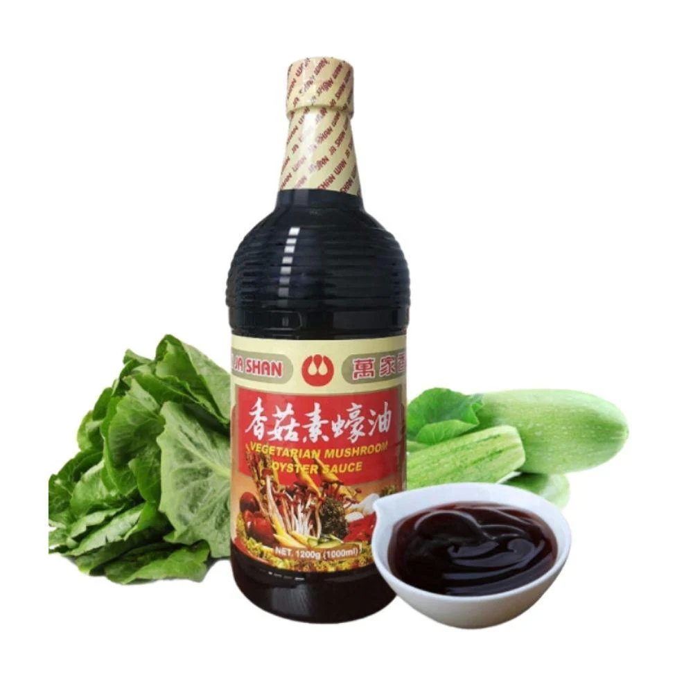 Wan Ja Shan Vegetarian Mushroom Oyster Sauce 33.8 FL Oz (1200 g) - 万家香 香菇素蚝油 1200 克 - Image 3
